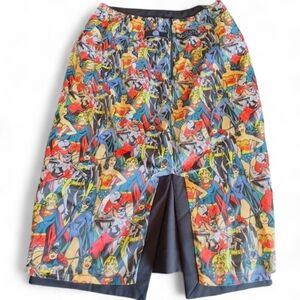 Fun Suits DC Comics Hidden Superhero Pleated Pencil Skirt Wonder Woman Batgirl M